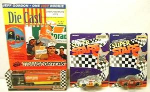 3 Stück 1992 Matchbox Pontiac #48 Hylton Ford #15 Allison Slim Jim #44 Labonte Neu in OVP - Bild 1 von 8