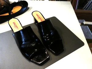 Damenschuhe, Sandalette/Pantolette, Scarpuce , Gr 46, schwarz, getragen. - Bild 1 von 11
