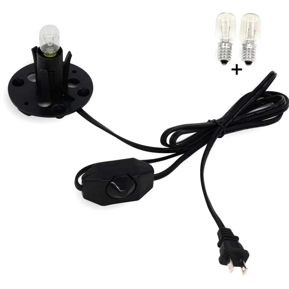 Betus Salt Lamp Cord with Dimmable Switch and Base Assembly - Power Cord - Image 1 of 4