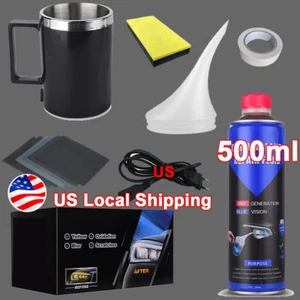 500ML Headlight Restoration Repair Kit Liquid Polymer Chemical Polishing Tool US - Picture 1 of 19
