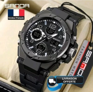 Montre Sport Militaire Homme Analogique Numérique LED Quartz étanche - Imagen 1 de 26