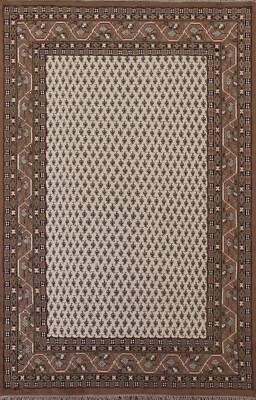 Boteh Botemir All-over Area Rug 7x10 ft. Ivory/ Brown Hand-knotted - Image 1 of 4