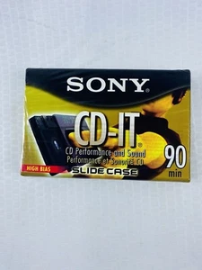 Sony CD-IT High Bias 90 min Slide Case Cassette New SEALED - Picture 1 of 2