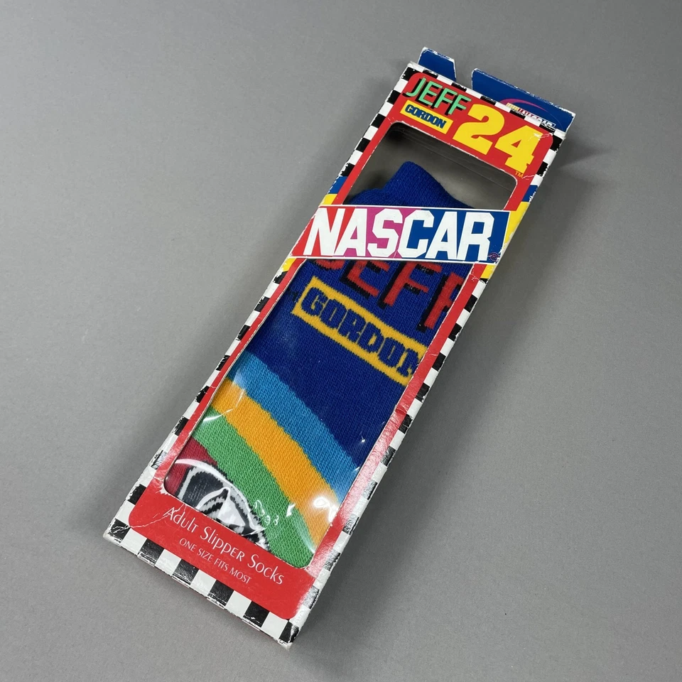 NUEVO DE COLECCIÓN Nascar Jeff Gordon Zapatilla Calcetines 24 Carreras Ropa Antideslizante Foto 1 de 4