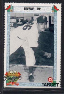 1990 Target Dodgers Ben Wade #824 Brooklyn Dodgers