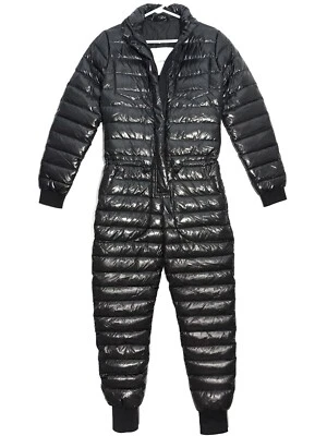 LUXTON Womens Down Ski Jumpsuit No. 2.1 Black (MSRP $1,150) - Image 1 of 4