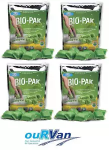 4 x WALEX BIO-PAK DROP IN 15 SACHET CARAVAN GREEN TOILET CHEMICAL 039899 - Picture 1 of 9