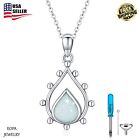 925 Sterling Silver Teardrop Urn Necklace Cremation Necklace For Ashes Women