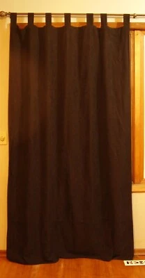 Black Velvet Curtain: Cubicle, 1 Panel 84" X 54" - Image 1 of 3