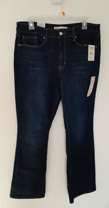 Levi's Strauss Jeans Womens 12M 31x32 Blue Mid Rise Signature Boot Cut NEW - Picture 1 of 13