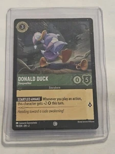 Lorcana Rise of The Floodborn Common FOIL Donald Duck Sleepwalker 78/204 - Picture 1 of 12