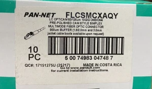 PanduitOptiCam® LC Simplex Connector, OM3/OM4/OM5, Aqua FLCSMCXAQY - Picture 1 of 5