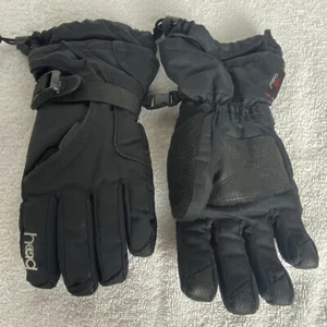 Head Gloves Womens Medium Black Outlast Insulated Pockets Winter Ski - Picture 1 of 16