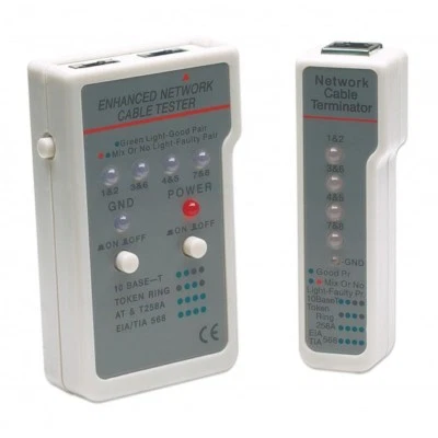 Intellinet Tester Multifunzione per Cavi di Rete RJ45 / RJ11 - Immagine 1 di 4