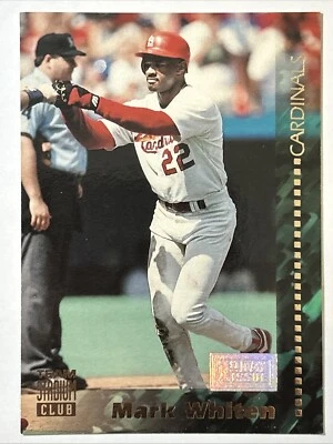 1994 Topps Team Stadium Club 1st Day Issue, Mark Whiten, Card #305 - Image 1 of 2