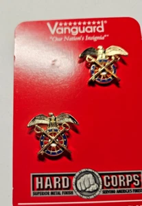 Vintage US Army Officer Collar Dev Pin Set of 2 - Picture 1 of 4