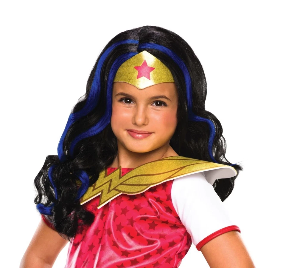 Brand New DC Super Hero Girls Wonder Woman Child Wig - Image 1 of 1