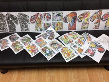 Japanese Tattoo Flash Set 1. A4 Size .