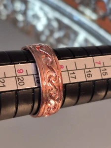 Size 8 Copper Wave Ring By Peter Stone Jewelry - Picture 1 of 3