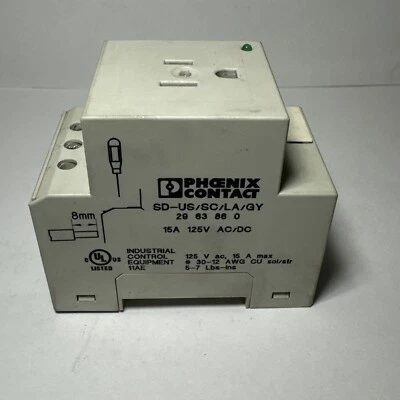 Phoenix Contact SD-US/SC/LA/GY Rail Mounted Receptacle - Image 1 of 4