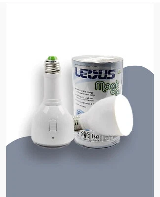Wiederaufladbare E27 Ledus Magic Bulb 4W LED Notfall Energiesparlampe 2er Pack - Bild 1 von 4