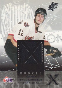 2000-01 SPx Hockey #126 Jordan Krestanovich RC Jersey Calgary