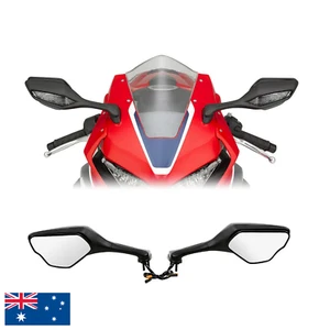Motorcycle Rear View Mirror LED Turn Signal Honda CBR1000RR CBR 1000RR 2017-2024 - Picture 1 of 6