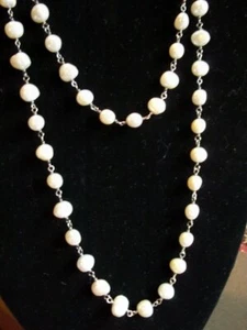 Collar de captura de perlas frescas Silpada de agua dulce N1368 plata esterlina 925 - Imagen 1 de 12