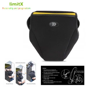 Borsa fotocamera custodia interna morbida per Nikon D3500 D3400 D3300 D3200 con obiettivo 18-55 mm - Foto 1 di 9