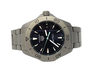 TAG HEUER WBP1180.BF0000 Aquaracer Solargraph 40MM Titanium Men's Watch WR 200M - Picture 1 of 9