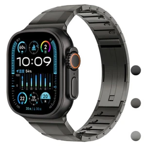 Luksusowy pasek ze stali nierdzewnej do Apple Watch Band Ultra 49mm iwatch 10 9 8 7 6 5 - Zdjęcie 1 z 15