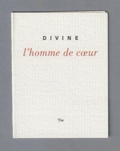 Carte publicitaire - advertising card - L'Homme de Coeur de Divine 2 volets - Imagen 1 de 3