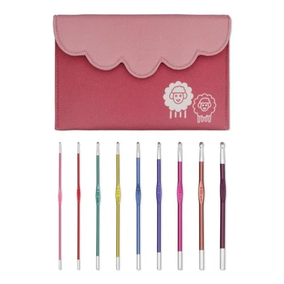 Juego de ganchos de ganchillo de lujo de un solo extremo Zing | 9 tamaños de EE. UU. (2 mm a 6 mm) Foto 1 de 4