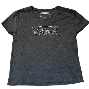 Camiseta gráfica Van's para mujer XL cuello en V logotipo de hibisco - Imagen 1 de 5