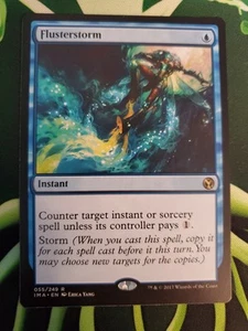 Magic The Gathering Flusterstorm Iconic Masters Rare LP 2017 - Picture 1 of 6