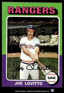 1975 Topps #36 JOE LOVITTO EX-MT Texas Rangers - Picture 1 of 2