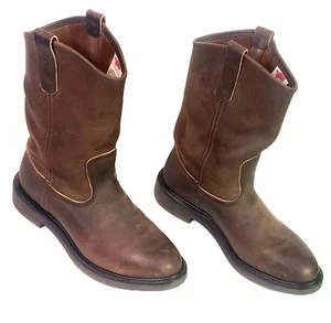 Red Wing Pecos Western-Stil braune Cowboystiefel MetGuard Größe Herren Größe 9 D - Bild 1 von 8