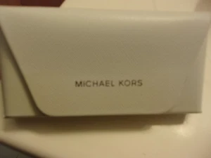 Michael Kors  Eyeglass Sunglass Case Hard Shell Snap Closure White - Picture 1 of 3