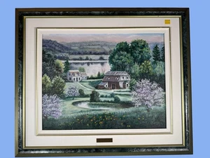 Quebec Landscape Oil Painting – Laurette Carignan Signed Art - Bild 1 von 6