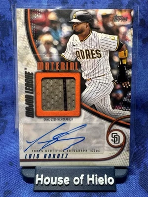 2025 Topps Update Luis Arraez Major League Material Relic Auto 18/25 *READ DESC* - Image 1 of 4