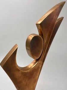 Ancien trophée sculpture moderniste en bronze - Picture 1 of 10