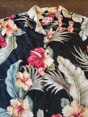 Iolani Hawaiian Shirt Men's Size XL Colorful Tropical Floral Aloha Button Front - Image 1 of 4