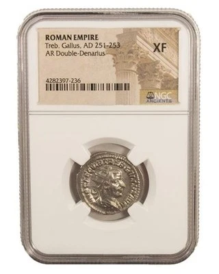 [LIMITED STOCK] Roman AE Antoninianus of Trebonianus Gallus (AD 251-253) NGC(XF) - Image 1 of 2