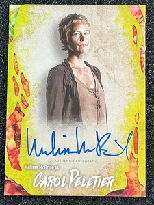 The Walking Dead Survivor Box Auto Melissa McBride / Carol Peletier Red /99 - Picture 1 of 2