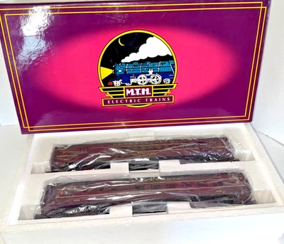 MTH O-GAUGE MT-4118 ILLUMINATED SCALE MADISON COMBINE/DINER CAR SET OB - Image 1 of 4