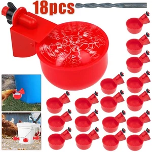 18x/Set,Geflügeltränke Automatisch Hühnertränke Hühner Vogel Tränke Trinkbecher - Bild 1 von 15
