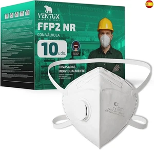 Mascarilla FFP2-blanco-con Válvula de Exhalación ? Certificación CE ? Fi  - Imagen 1 de 7