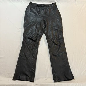 Vintage Etches Leder Damen Hose Gr. 2XL 32x30 Biker Motorrad Italy LESEN - Bild 1 von 18