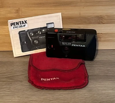 Pentax PC35AF Vintage 35mm Compact Point & Shoot Film Camera With Pouch & Manual - Image 1 of 4
