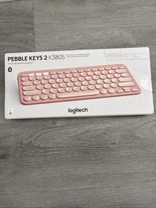 Logitech Pebble Keys 2 K380s Multi-Device Bluetooth Wireless Keyboard Tonal Rose - Picture 1 of 6